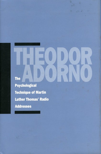 Book cover image for The Psychological Technique of Martin Luther Thomas’ Radio Addresses ISBN: 9780804740029